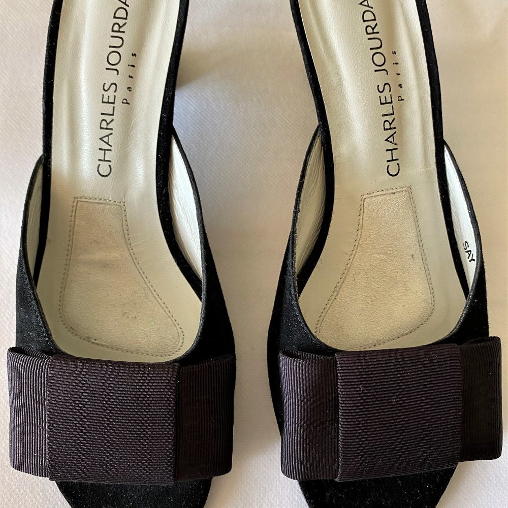 Charles Jourdan NEVER WORN Black Mules